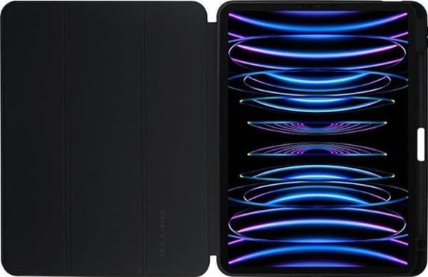 Crong Crong PrimeFolio nettbrettetui iPad Pro 11 (2022-2021) / iPad Air 10.9 (5-4 Gen.) med stativ og Apple blyantlading (svart)