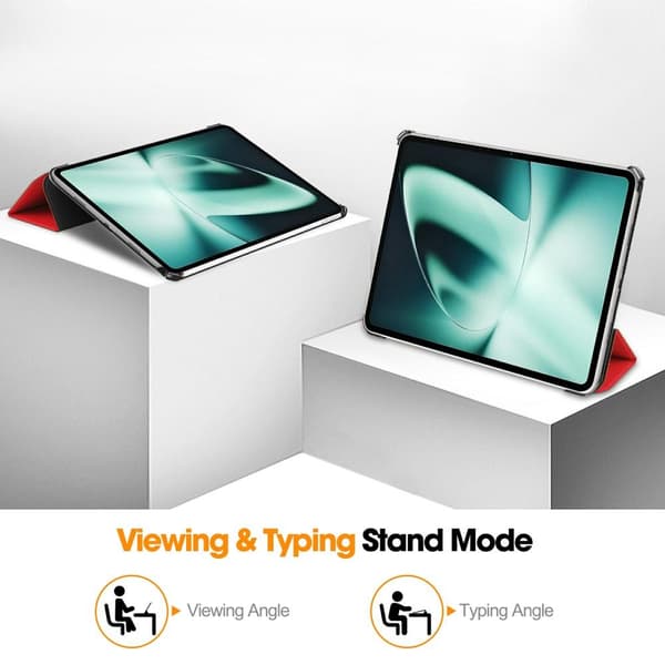 Slim Fit Cover Fodral För OnePlus Pad Auto Wake / Sleep - Röd