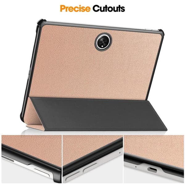 Til OnePlus Pad Trifoldet Stand Wake/Sleep Cover Tablet-etui - Rose Gold