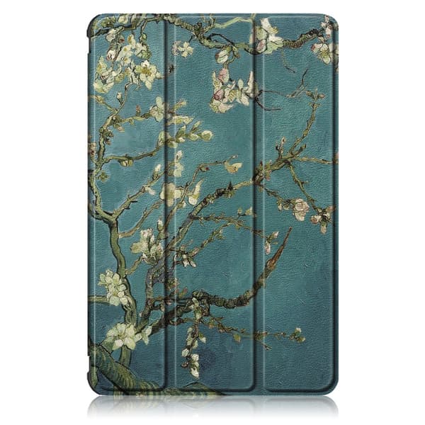 Samsung Galaxy Tab S7 Plus/S8 Plus Fodral Tri-fold Körsbärsblommor