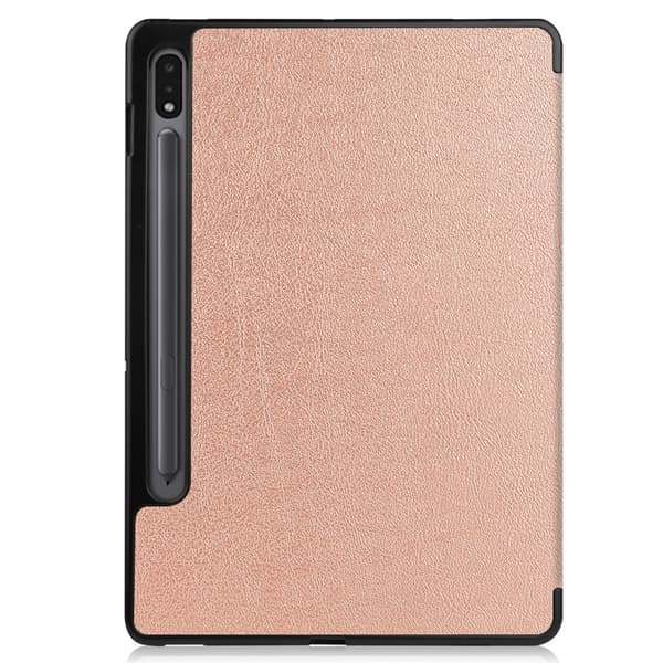 Fodral Tri-Fold Galaxy Tab S7/S8 Med S Pen-hållare Roséguld