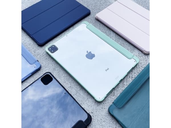 Hurtel Stand Tablet Case Smart Cover kotelo iPad Pro 12.9'' 2021 / 2020 jalusta toiminnolla vihreä