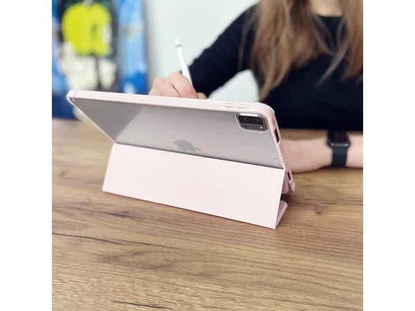 Hurtel Stand Tablet Case Smart Cover kotelo iPad Pro 12.9'' 2021 / 2020 jalusta toiminnolla vihreä