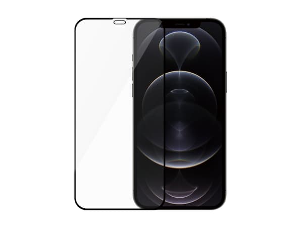 SAFE. by PanzerGlass - Skjermbeskyttelse for mobiltelefon - ultrabred passform - glass - 6.1" - rammefarge svart (en pakke 50) - for Apple iPhone 12,