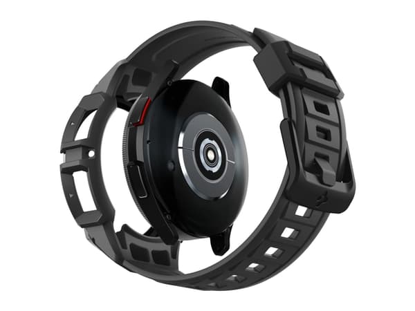 Spigen Rugged Armor Pro - Handledsväska för smartwatch - robust - termoplastisk polyuretan (TPU) - svart - för Samsung Galaxy Watch6