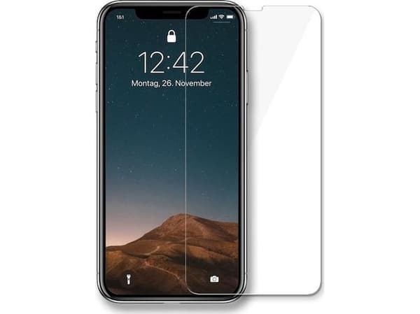 Woodcessories Panzerglas - Skjermbeskyttelse for mobiltelefon - glass - blank - for Apple iPhone XS Max