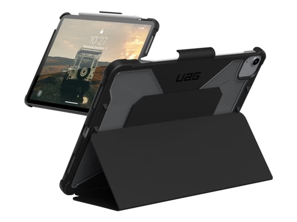 UAG Rugged Case for Apple iPad Air 10.9-inch (2022) - Plyo Black/Ice - Lommebok for nettbrett - svart, is - 10.9" - for Apple 10.9-inch iPad Air (4th