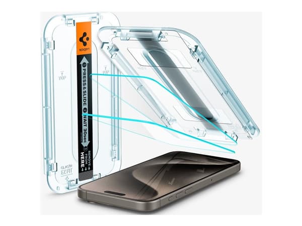 Spigen AGL06872, Apple, iPhone 15 Pro Max, Naarmuuntumisenkestävä, Läpinäkyvä, 1 kpl