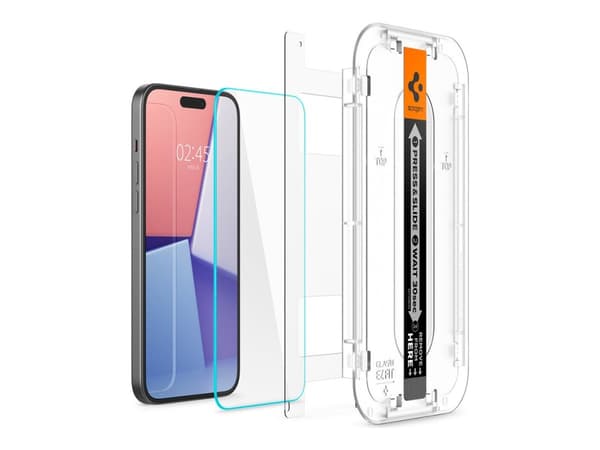 Spigen Glas.TR iPhone 15 6.1" "EZ FIT" kirkas karkaistu lasi AGL06907
