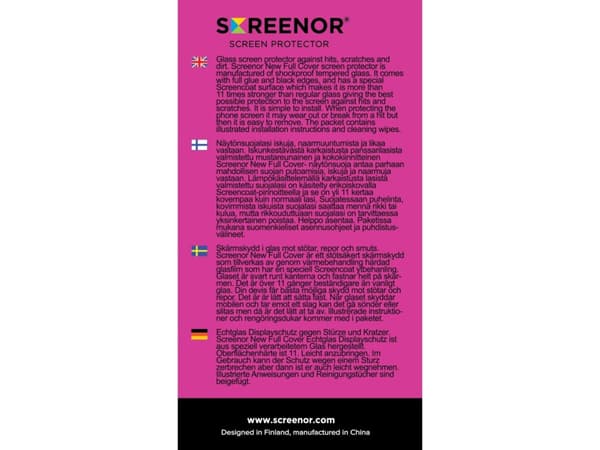 Screenor 16056, Apple, IPhone 15 pro, Kolahduksenkestävä, Likaa hylkivä, Naarmuuntumisenkestävä, Iskunkestävä, Läpinäkyvä, 1 kpl