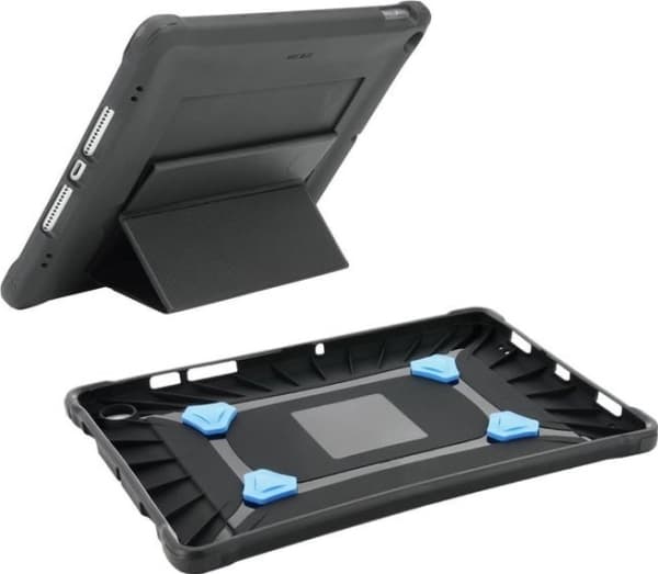 Mobilis PROTECH - Baksidesskydd för surfplatta - förstärkt, stödben + handrem - TFP 4.0 - svart - för Apple 10.9-inch iPad (10:e generation)