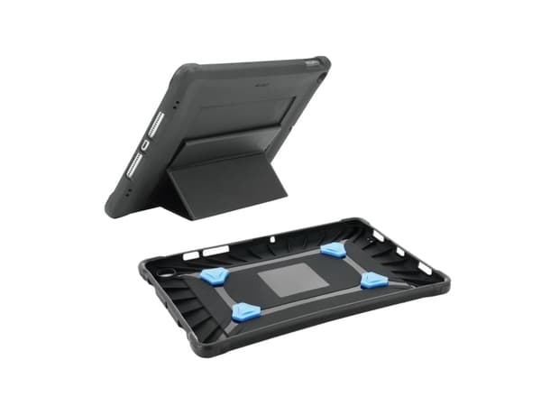 Mobilis PROTECH - Baksidesskydd för surfplatta - förstärkt, stödben + handrem - TFP 4.0 - svart - för Apple 10.9-inch iPad (10:e generation)