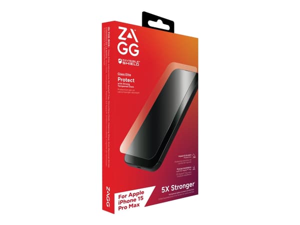 ZAGG InvisibleShield Glass Elite - Skjermbeskyttelse for mobiltelefon - glass - for Apple iPhone 15 Pro Max