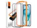 Miniatyrbilde 2 av 5: Spigen GLAS.tR AlignMaster - Skjermbeskyttelse for mobiltelefon - full deksel - glass - rammefarge svart - for Apple iPhone 15