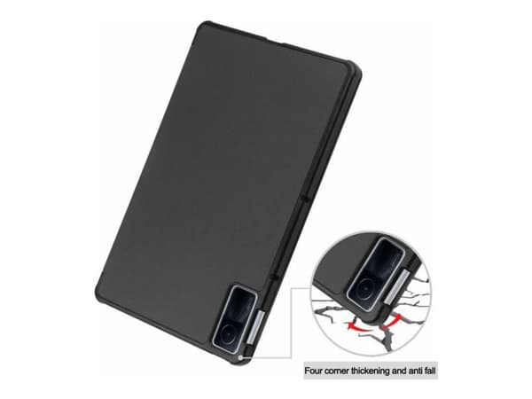 CoreParts - Lommebok for nettbrett - tri-fold caster, with auto-wake function - polyuretanlær - svart - for Xiaomi Redmi Pad