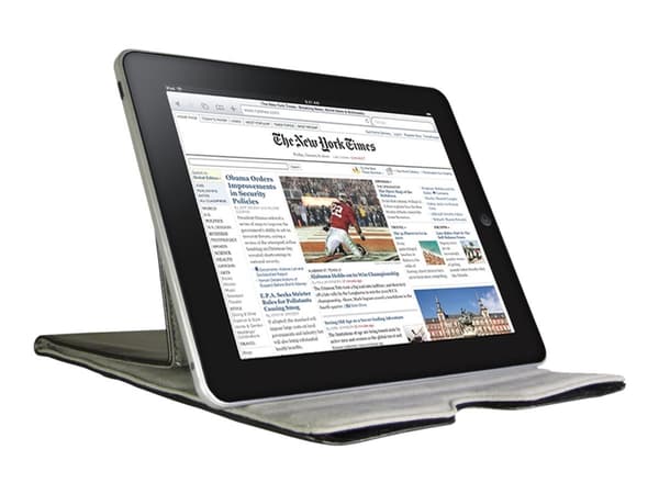 Inter-Tech CobaNitrox DO-41 - Skydd för surfplatta - läder - svart