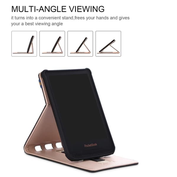 Etui til PocketBook læsetablet - Mange forskellige modeller - Sort