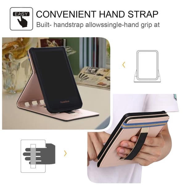Etui til PocketBook læsetablet - Mange forskellige modeller - Sort