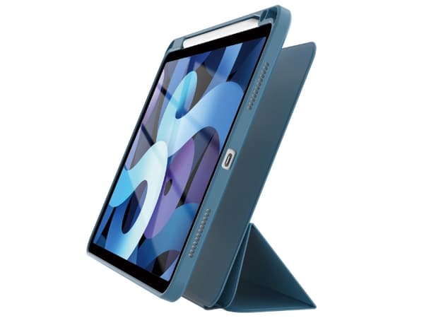 Celly BOOKMAG - Flip cover tabletille - irrotettava, magneettinen - polyuretaani - sininen - Apple 10.2-tuumaiseen iPadiin (7th gen, 8th gen, 9th gen