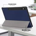 Miniatyrbild 8 av 10: Samsung Galaxy Tab S9 Fodral Tri-fold Mörkblå