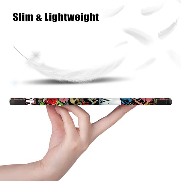 Samsung Galaxy Tab S9 Fodral Tri-fold Graffiti