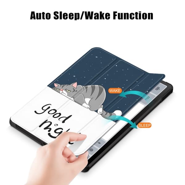 Samsung Galaxy Tab S9 Fodral Tri-fold Katt