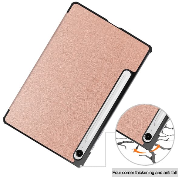 Samsung Galaxy Tab S9 FE Fodral Tri-fold Rosa