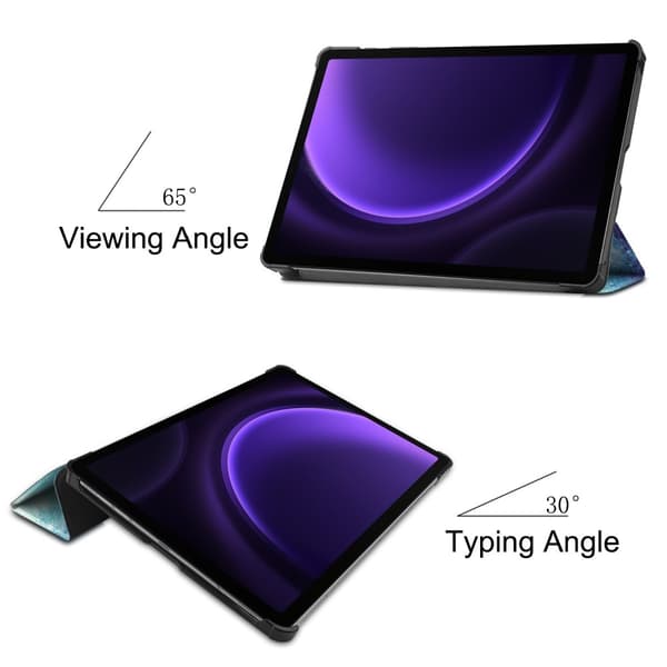 Samsung Galaxy Tab S9 FE Fodral Tri-fold Stjärnhimmel