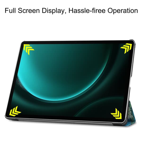 Samsung Galaxy Tab S9 FE Plus Fodral Tri-fold Körsbärsblommor