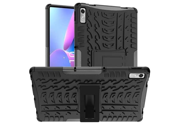 eSTUFF Portland - Baksidedeksel for nettbrett - robust - polykarbonat, termoplast-polyuretan (TPU) - svart - for Lenovo Tab P11 (2nd Gen)