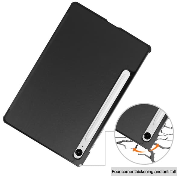 Slim Fit Cover Fodral Till Samsung Galaxy Tab S9 FE - Svart