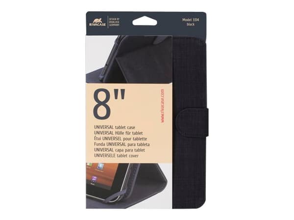 Riva Case Biscayne 3314 Universal - Vikbart fodral för surfplatta - polyester - svart - 8"