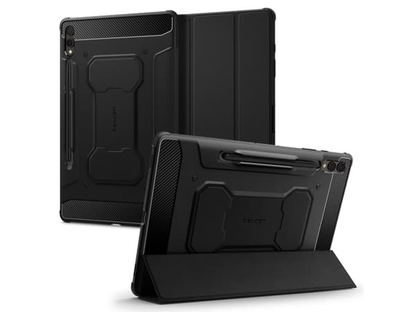 Spigen Rugged Armor Pro, Avattava kotelo, Samsung, Galaxy Tab S9 Plus, 31,5 cm (12.4"), 392 g
