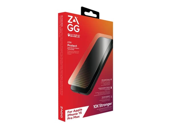 ZAGG InvisibleShield Glass XTR3 - Skärmskydd för mobiltelefon - glas - för Apple iPhone 15 Pro Max
