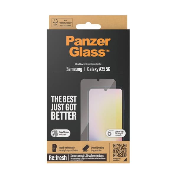 PanzerGlass™ | Skjermbeskytter - Ultra-Wide Fit | Samsung® Galaxy A25 5G