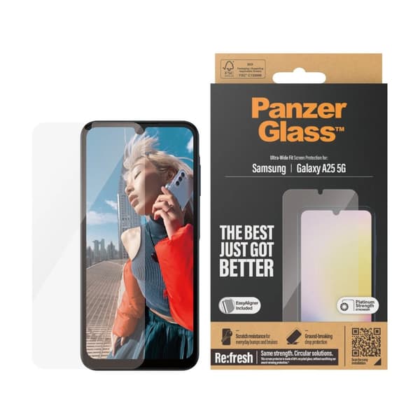 PanzerGlass™ | Skjermbeskytter - Ultra-Wide Fit | Samsung® Galaxy A25 5G