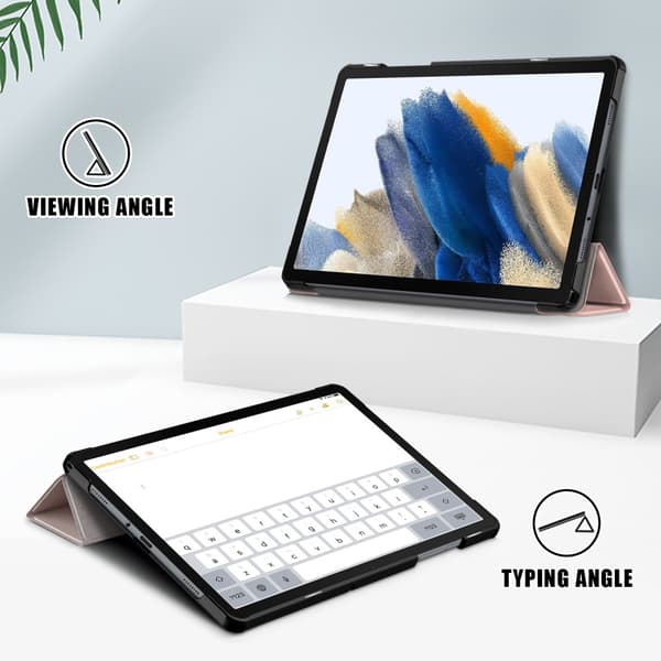Samsung Galaxy Tab A9 Plus Fodral Tri-fold Roséguld