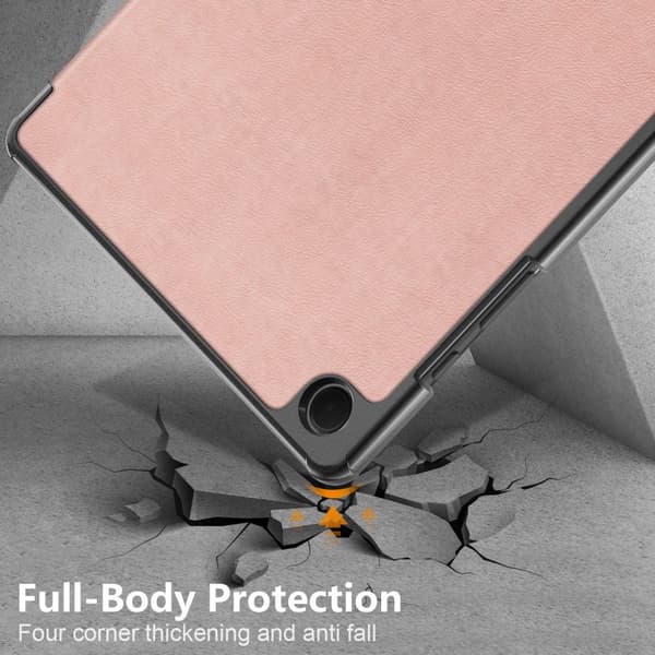 Samsung Galaxy Tab A9 Plus Fodral Tri-fold Roséguld