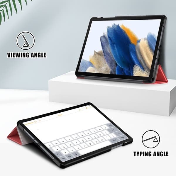 Samsung Galaxy Tab A9 Plus Fodral Tri-fold Röd