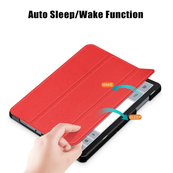 Samsung Galaxy Tab A9 Plus Fodral Tri-fold Röd