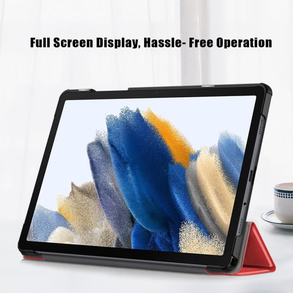 Samsung Galaxy Tab A9 Plus Fodral Tri-fold Röd
