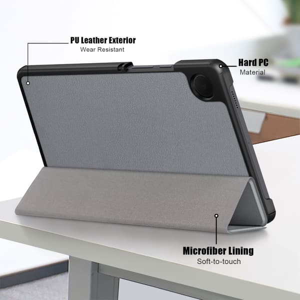 Samsung Galaxy Tab A9 Fodral Tri-fold Grå