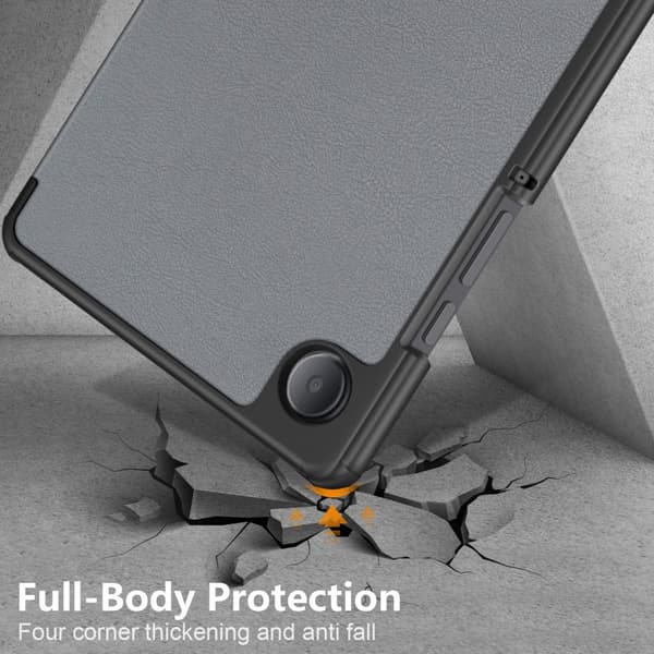 Samsung Galaxy Tab A9 Fodral Tri-fold Grå