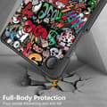 Miniatyrbild 6 av 9: Samsung Galaxy Tab A9 Fodral Tri-fold Graffiti