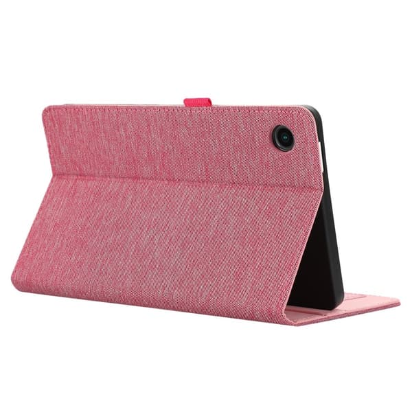 Samsung Galaxy Tab A9+ Vikbart fodral korthållare Tygtextur