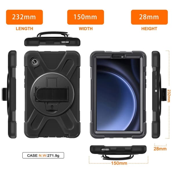 Samsung Galaxy Tab A9 Heavy Duty Armor skal