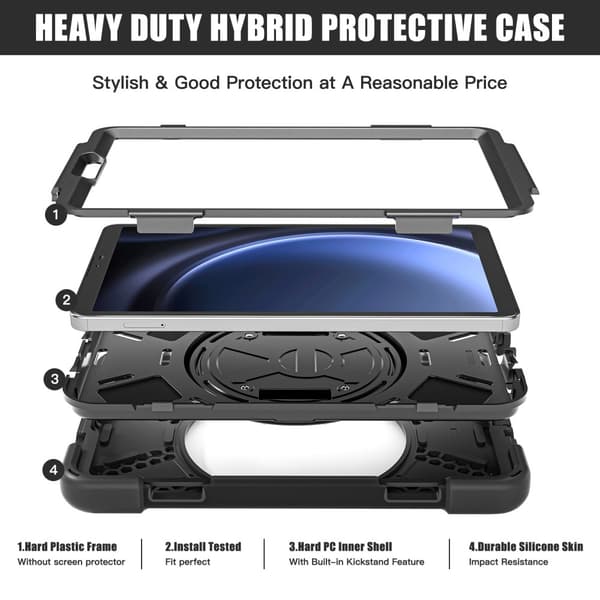 Samsung Galaxy Tab A9 Heavy Duty Armor skal