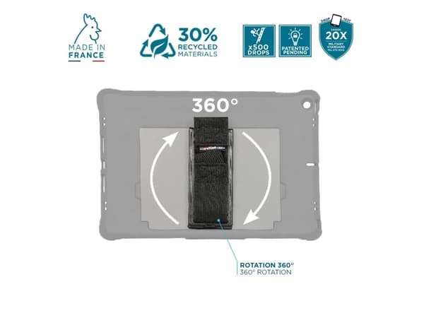 Mobilis PROTECH Kotelo 360 käsinoja + potkuteline + käsinoja iPad 10.9":lle