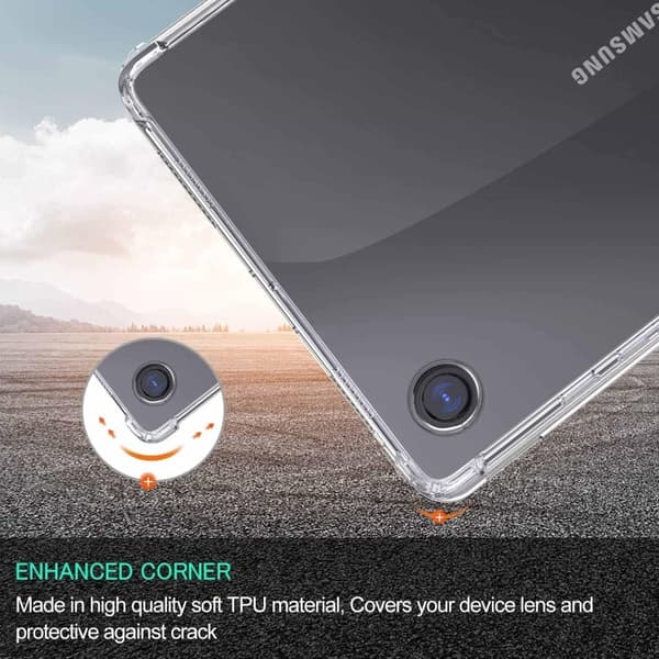 Til Samsung Galaxy Tab A9 Etui TPU cover + Hærdet Glas