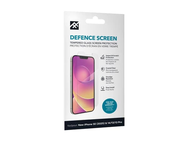 iFrogz Defence - Skärmskydd för mobiltelefon - glas - för Apple iPhone 13, 13 Pro